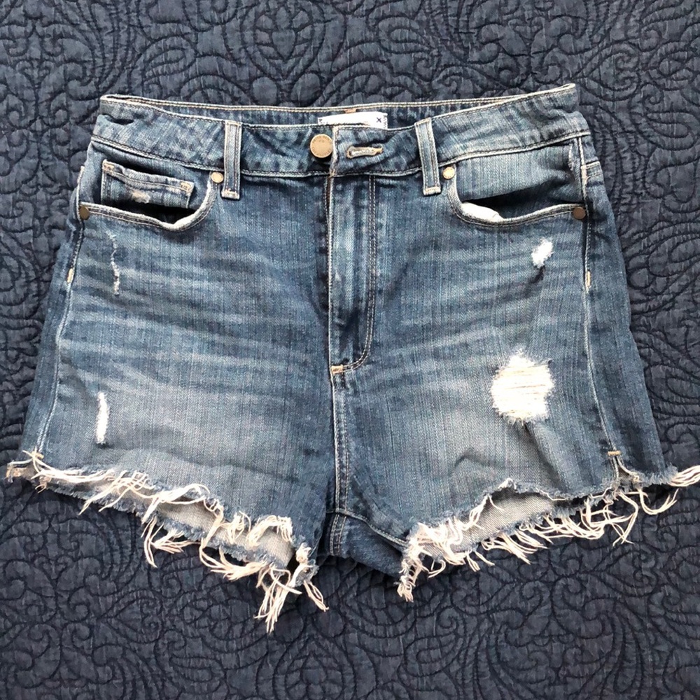 Paige Denim High Waisted Shorts